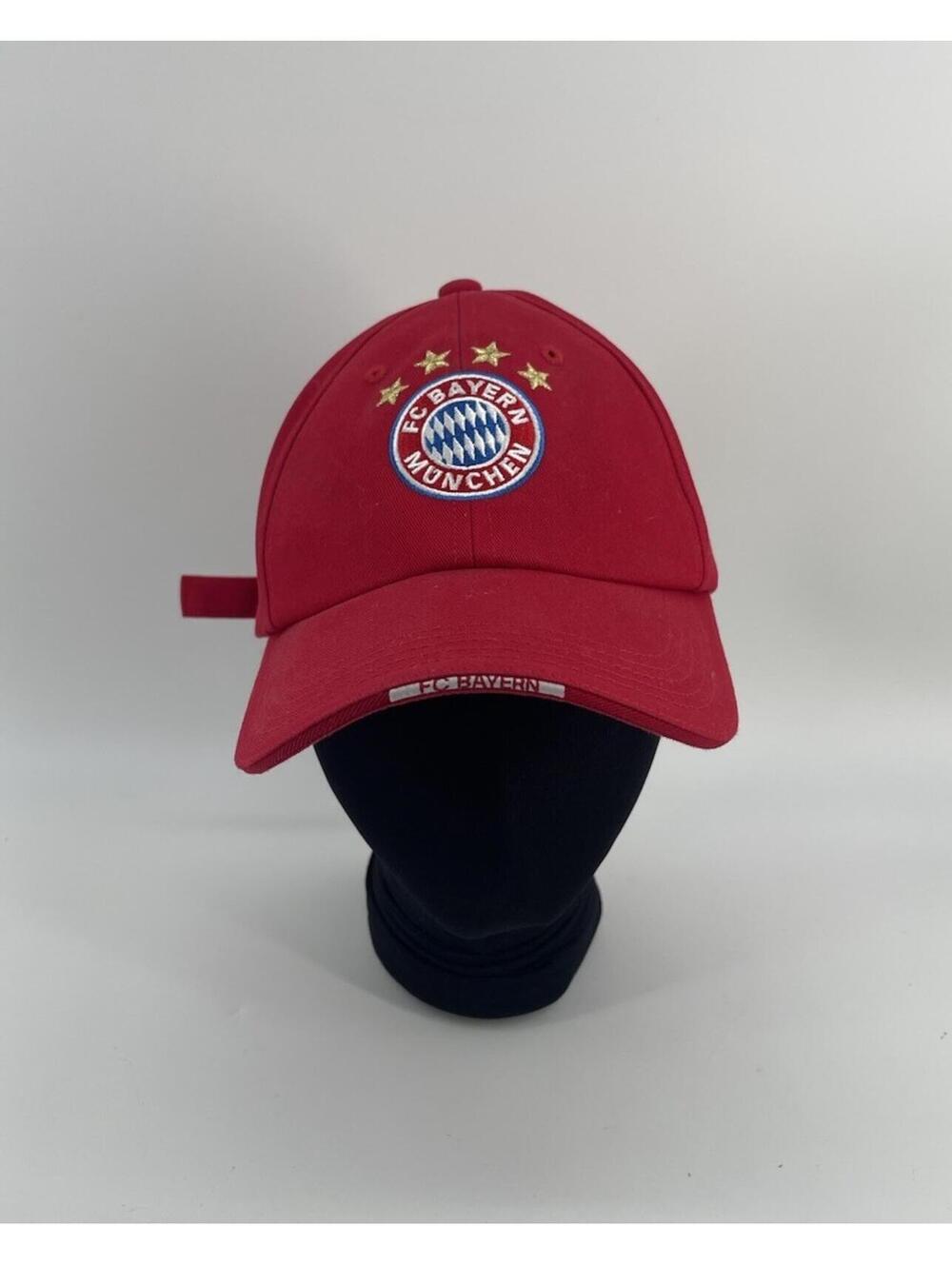 FC‎ Bayern Munich Hat Red Adjustable Strapback Soccer Cap One Size 2016